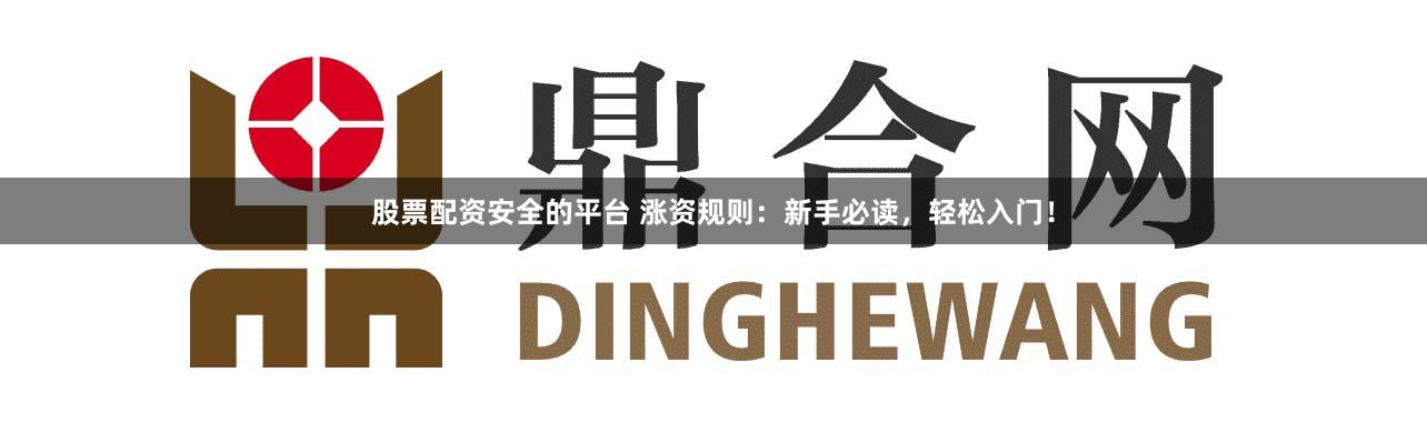 股票配资安全的平台 涨资规则:新手必读,轻松入门!